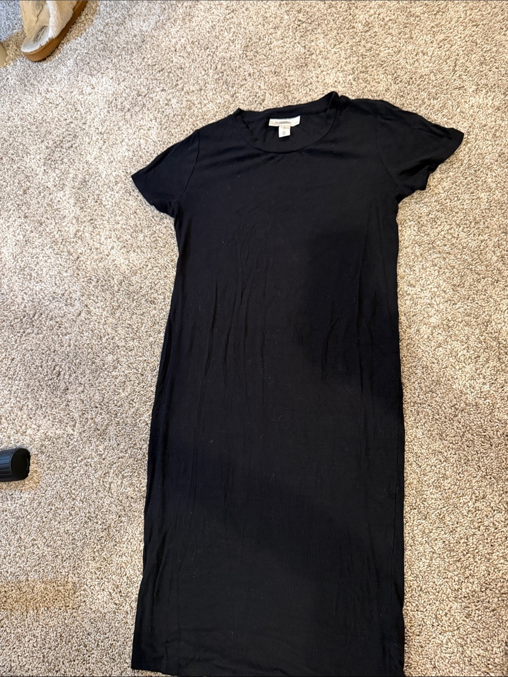 Motherhood Black Short-Sleeve T-Shirt Dress